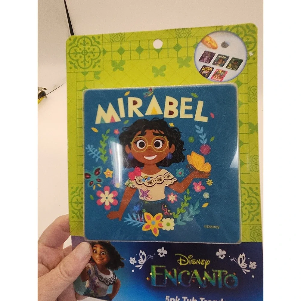 Disney Encanto MirabelTub Treads 5 pack Bathtub Non-Slip Treads Suction Cup Back